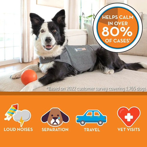 New Pet Anxiety Relief Vest, Dog Calming Jacket & Soothing Shirt, Anti-Stress Pressure Wrap for Small Medium Large Dogs